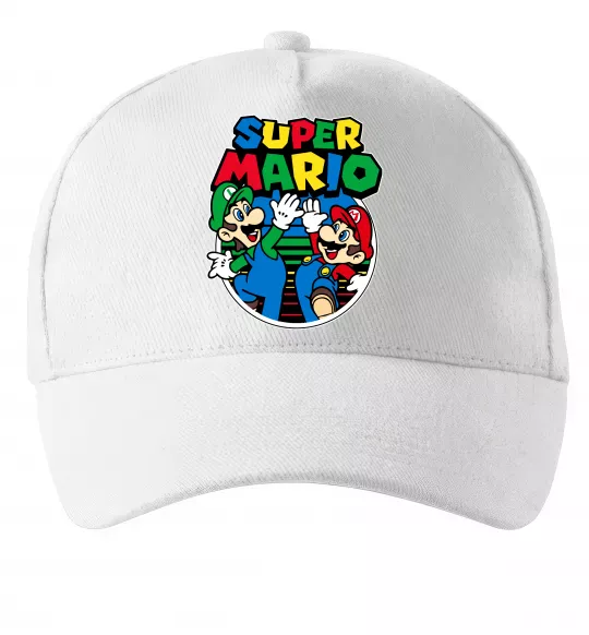 Кепка Mario and Luigi Білий фото