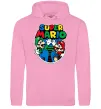 Женская толстовка (худи) Mario and Luigi Розовый фото