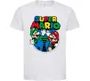 Дитяча футболка Mario and Luigi Білий фото