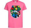 Дитяча футболка Mario and Luigi Яскраво-рожевий фото