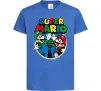 Дитяча футболка Mario and Luigi Яскраво-синій фото