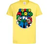 Дитяча футболка Mario and Luigi Лимонний фото