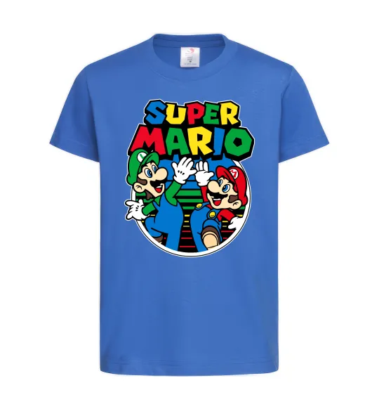 Детская футболка Mario and Luigi Ярко-синий фото