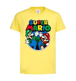 Детская футболка Mario and Luigi Лимонный фото