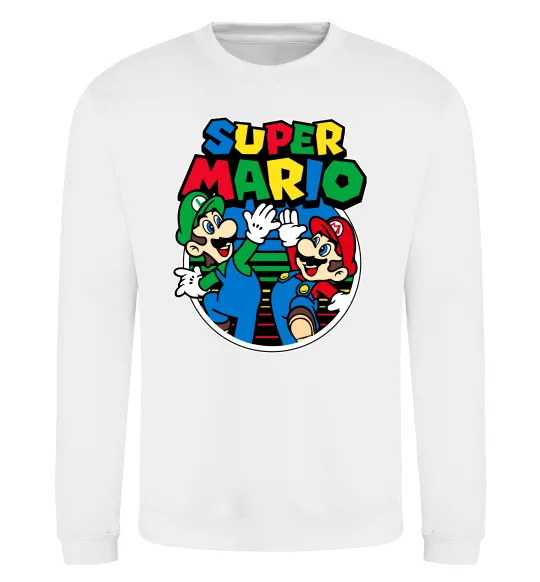 Свитшот Mario and Luigi Белый фото