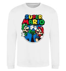 Свитшот Mario and Luigi Белый фото