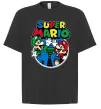 Футболка Оверсайз Mario and Luigi Чорний фото