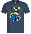 Мужская футболка Mario and Luigi Темно-синий фото