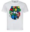 Мужская футболка Mario and Luigi Белый фото