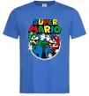 Мужская футболка Mario and Luigi Ярко-синий фото