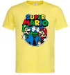 Мужская футболка Mario and Luigi Лимонный фото