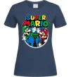Женская футболка Mario and Luigi Темно-синий фото