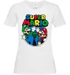 Женская футболка Mario and Luigi Белый фото