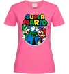 Женская футболка Mario and Luigi Ярко-розовый фото