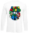 Лонгслив Mario and Luigi Белый фото