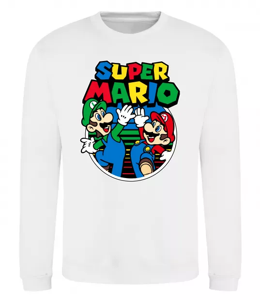 Свитшот Mario and Luigi Белый фото