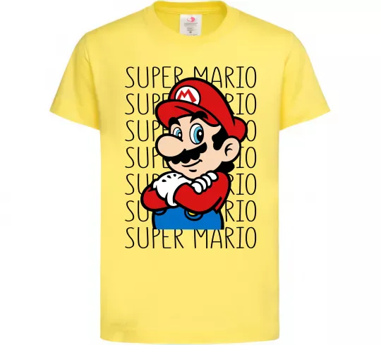 Детская футболка Super Mario з написами Лимонный фото