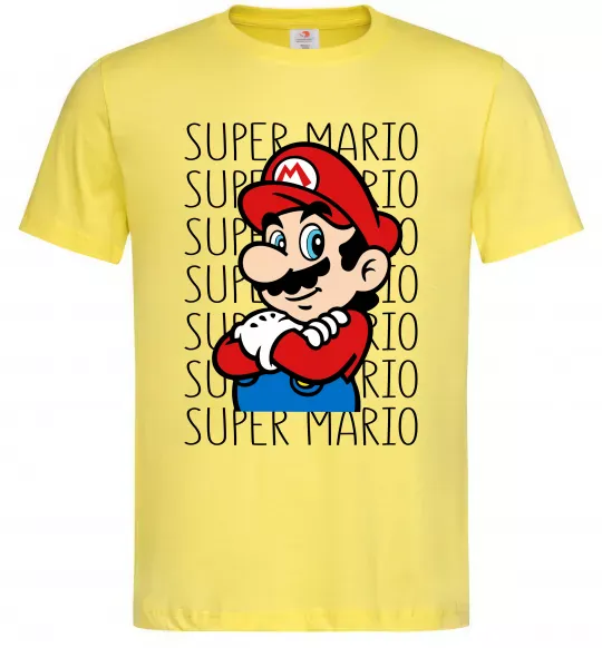 Мужская футболка Super Mario з написами Лимонный фото