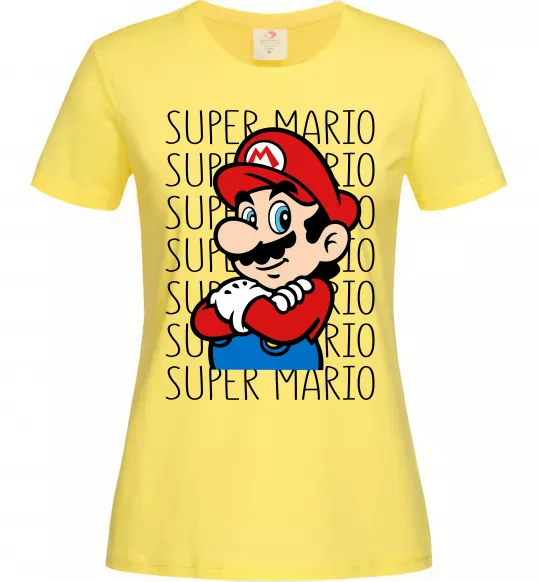 Жіноча футболка Super Mario з написами Лимонний фото