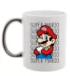 Чашка с цветной ручкой Super Mario з написами Серебро Чашка с цветной ручкой Super Mario з написами Серебро фото