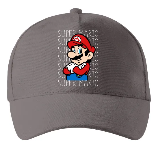 Кепка Super Mario з написами Серый фото