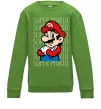 Детский Свитшот Super Mario з написами Лаймовый Детский Свитшот Super Mario з написами Лаймовый фото