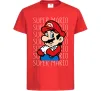Детская футболка Super Mario з написами Красный фото