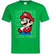 Мужская футболка Super Mario з написами Зеленый фото