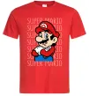 Мужская футболка Super Mario з написами Красный фото