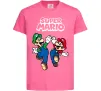 Дитяча футболка Маріо та Луїджи Яскраво-рожевий фото