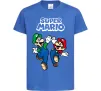 Дитяча футболка Маріо та Луїджи Яскраво-синій фото