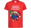 Дитяча футболка Маріо та Луїджи Червоний фото