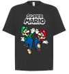 Футболка Оверсайз Маріо та Луїджи Черный фото