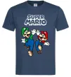 Чоловіча футболка Маріо та Луїджи Темно-синій фото