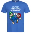 Чоловіча футболка Маріо та Луїджи Яскраво-синій фото