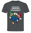 Чоловіча футболка Маріо та Луїджи Графіт фото