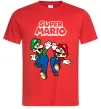 Чоловіча футболка Маріо та Луїджи Червоний фото