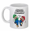 Чашка керамічна Маріо та Луїджи Білий фото