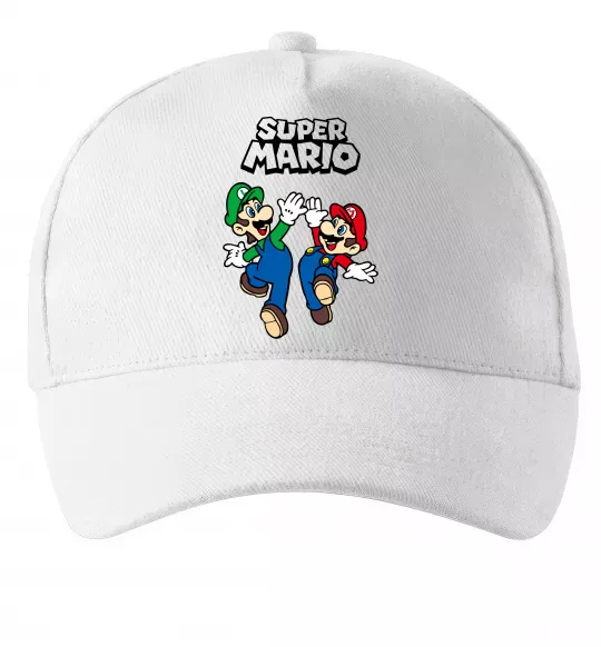 Кепка Маріо та Луїджи Білий фото