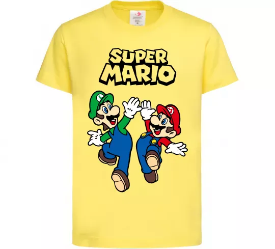 Дитяча футболка Маріо та Луїджи Лимонний фото