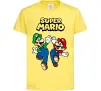 Дитяча футболка Маріо та Луїджи Лимонний фото