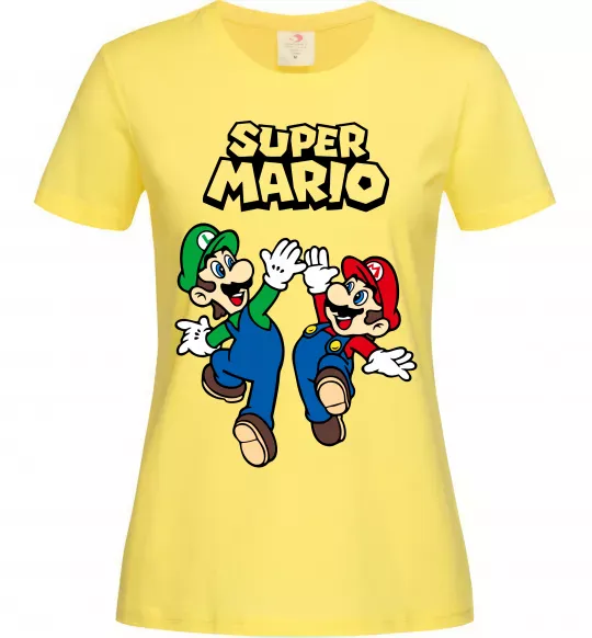 Жіноча футболка Маріо та Луїджи Лимонний фото