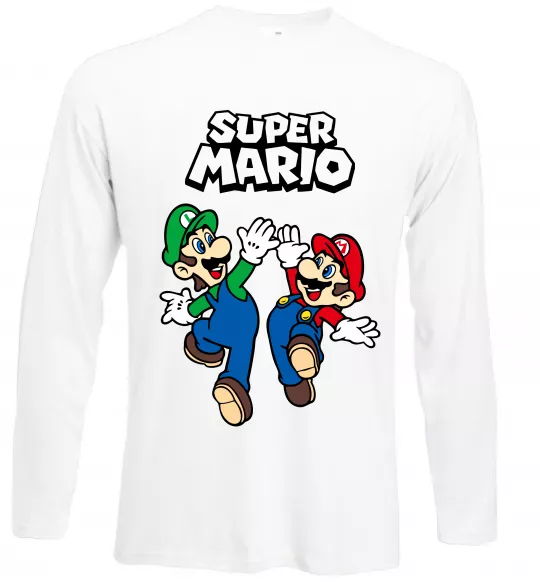 Лонгслів Маріо та Луїджи Білий фото