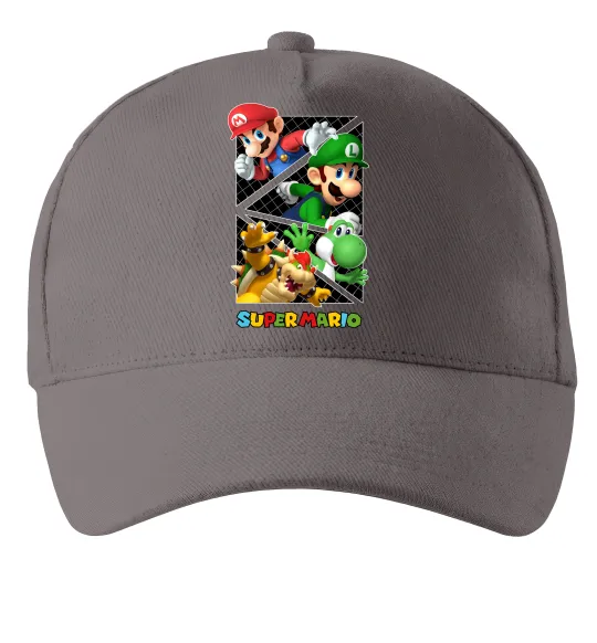 Кепка Mario and Luigi Bros Серый фото