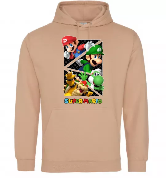 Жіноча толстовка (худі) Mario and Luigi Bros Пісочний фото