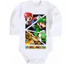 Детский боди Mario and Luigi Bros Белый фото