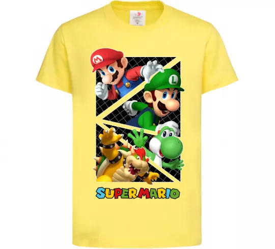 Детская футболка Mario and Luigi Bros Лимонный фото