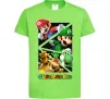 Детская футболка Mario and Luigi Bros Лаймовый фото