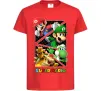 Детская футболка Mario and Luigi Bros Красный фото