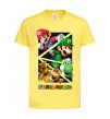 Дитяча футболка Mario and Luigi Bros Лимонний фото